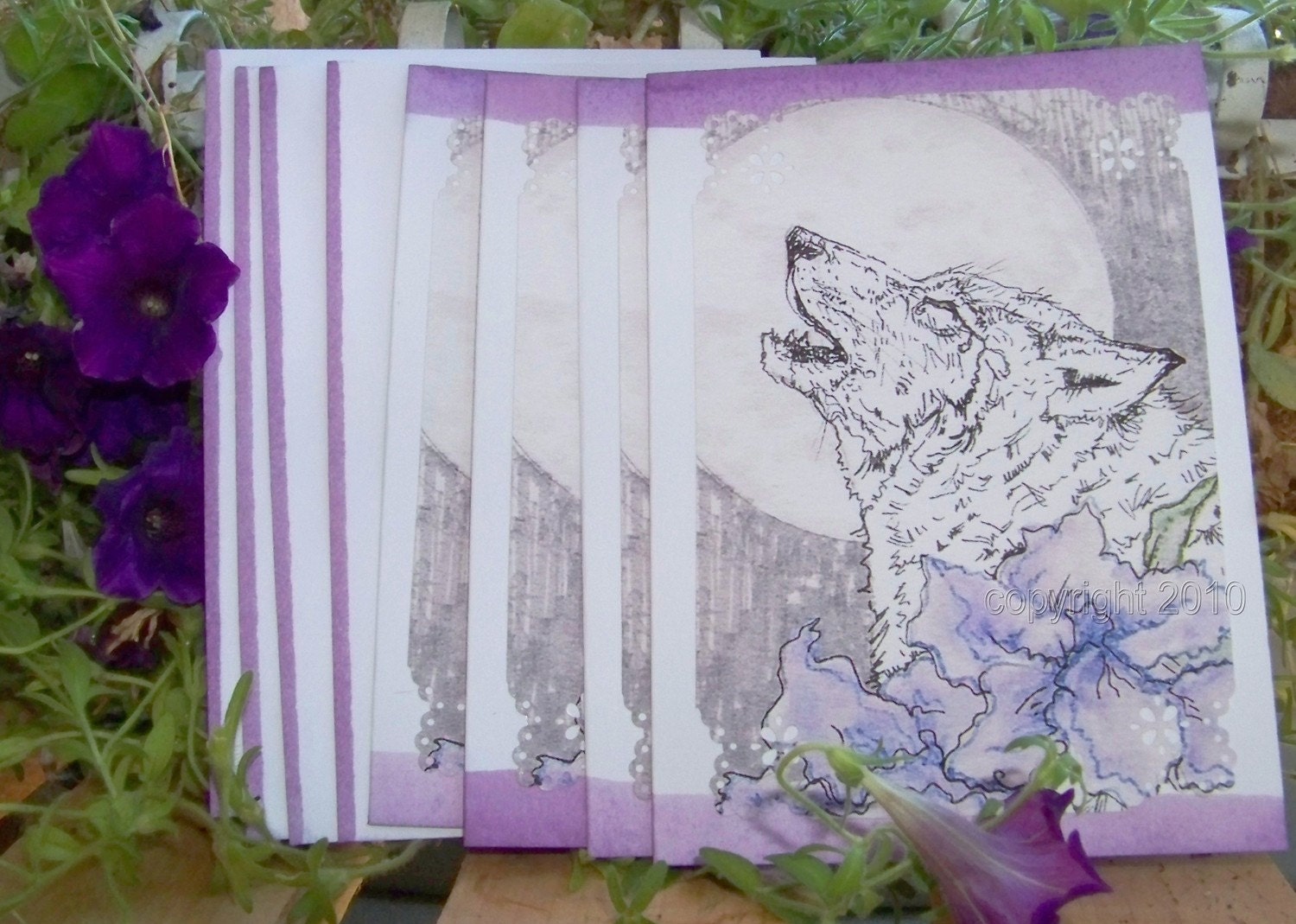 Howling Wolf Note Cards