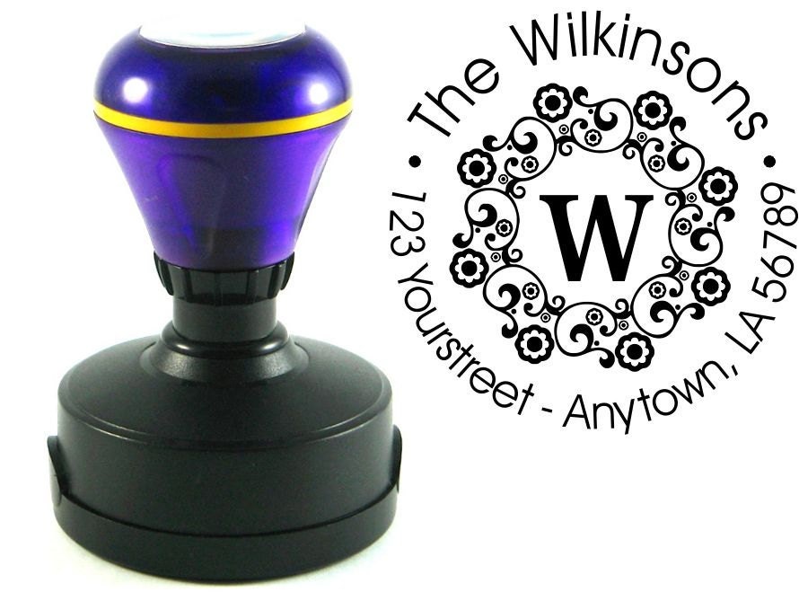 Self inking custom Personalized Return address rubber stamp SS34