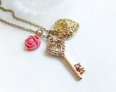 Heart Charm Necklace Romantic Gift
