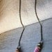Tribal Jewelry . Pink Tribal Necklace . Bohemian Crochet Necklace . Handmade Clay Beads