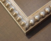 8 x 10 Custom Cut  Silver Beaded Picture Frame - Professional Framer
