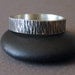 Men's Ring, Wedding Band, Sterling Silver, Dark Silver, Rustic, Rugged - Bark Ring II