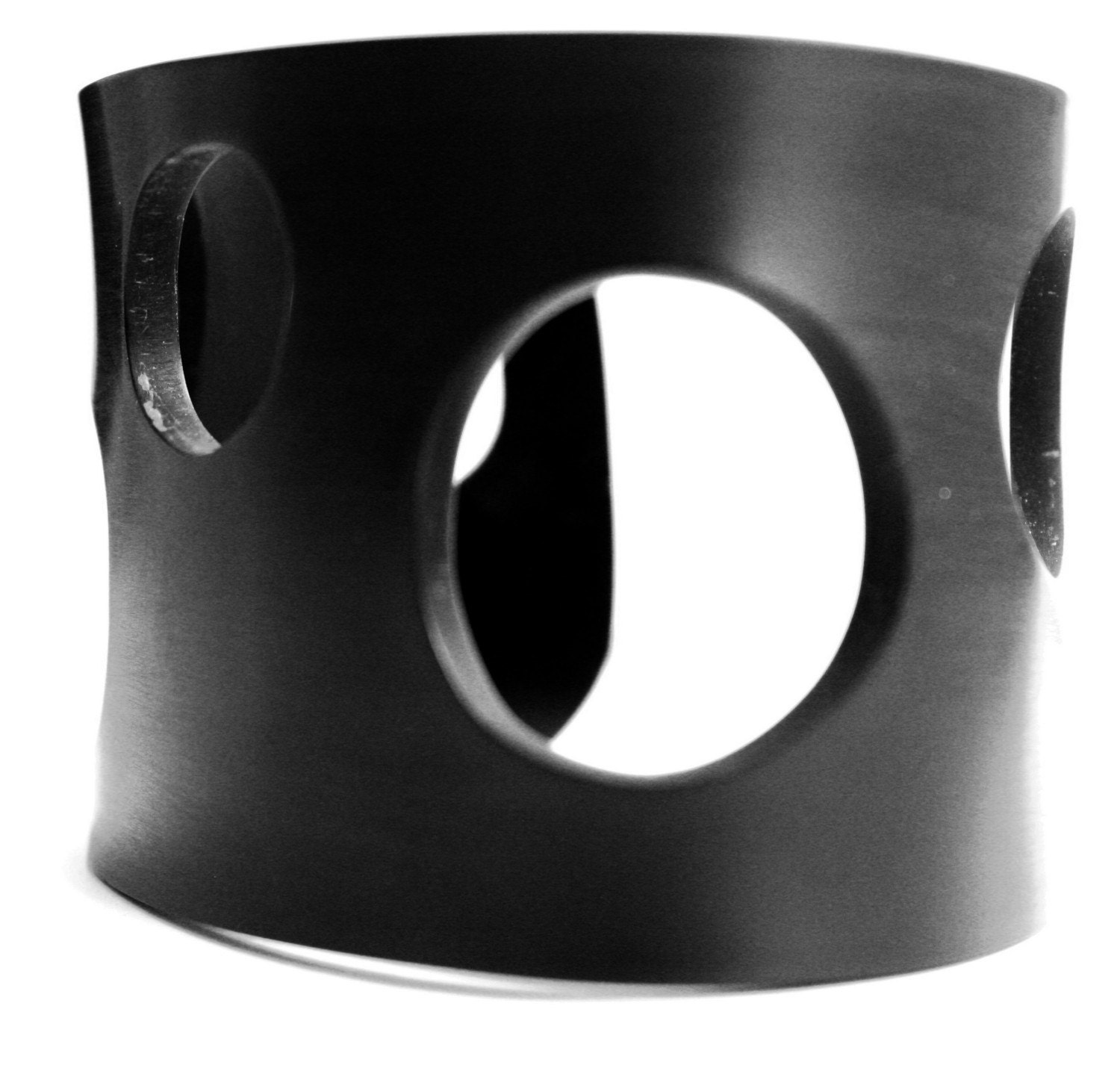 Bubbles Black Acrylic Cuff