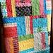 Playful Fingerpaints HANDMADE Baby Toddler Quilt