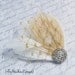 Ivory Champagne and Gold Bridal Feather Hairclip - MILA PETIT - customizable bridal fascinator
