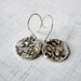 Oxidized Rain Earrings. Silver Hammered Earrings. Textured Dangle Earrings. Nautical Earrings