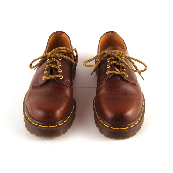 Doc Martens Oxfords Vintage 1990 Doc Martens Oiled Brown Leather Oxfords Shoes UK size 4