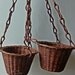Vintage Hanging Baskets - A pair
