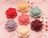 Small Orchid Flowers Cabochon in 7pcs Set (High Quality)