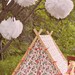 NOW ON SALE-----Children's A-Frame Ruffle Tent cover by Teepee and Tent