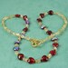 Sparkling Red Heart Glass Necklace - Hearts Aglow