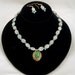 New Lower Price Green and Blue Ocean Colored Bead Necklace and Earrings - Aquarius