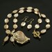 Handmade Mother-of-Pearl and Gold Shell Necklace