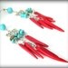 Desert Flare Boho Chic Tribal Statement Earrings