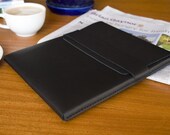 Leather iPad / Tablet Case - Black - FREE SHIPPING