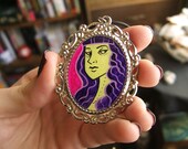 New Monsters in Resin CAROLINA POP 30 x 40 mm Hand Painted Necklace