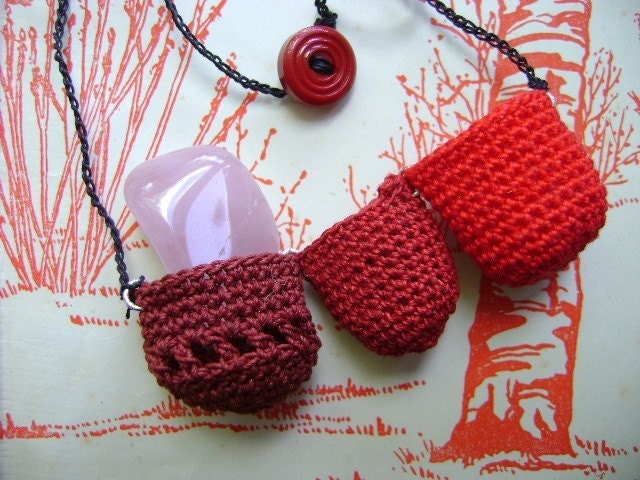 The Keeper Necklace no.5 - Berry Colourway