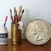 Miniature Gesso Jar and Can of Brushes (1 inch dollhouse scale)