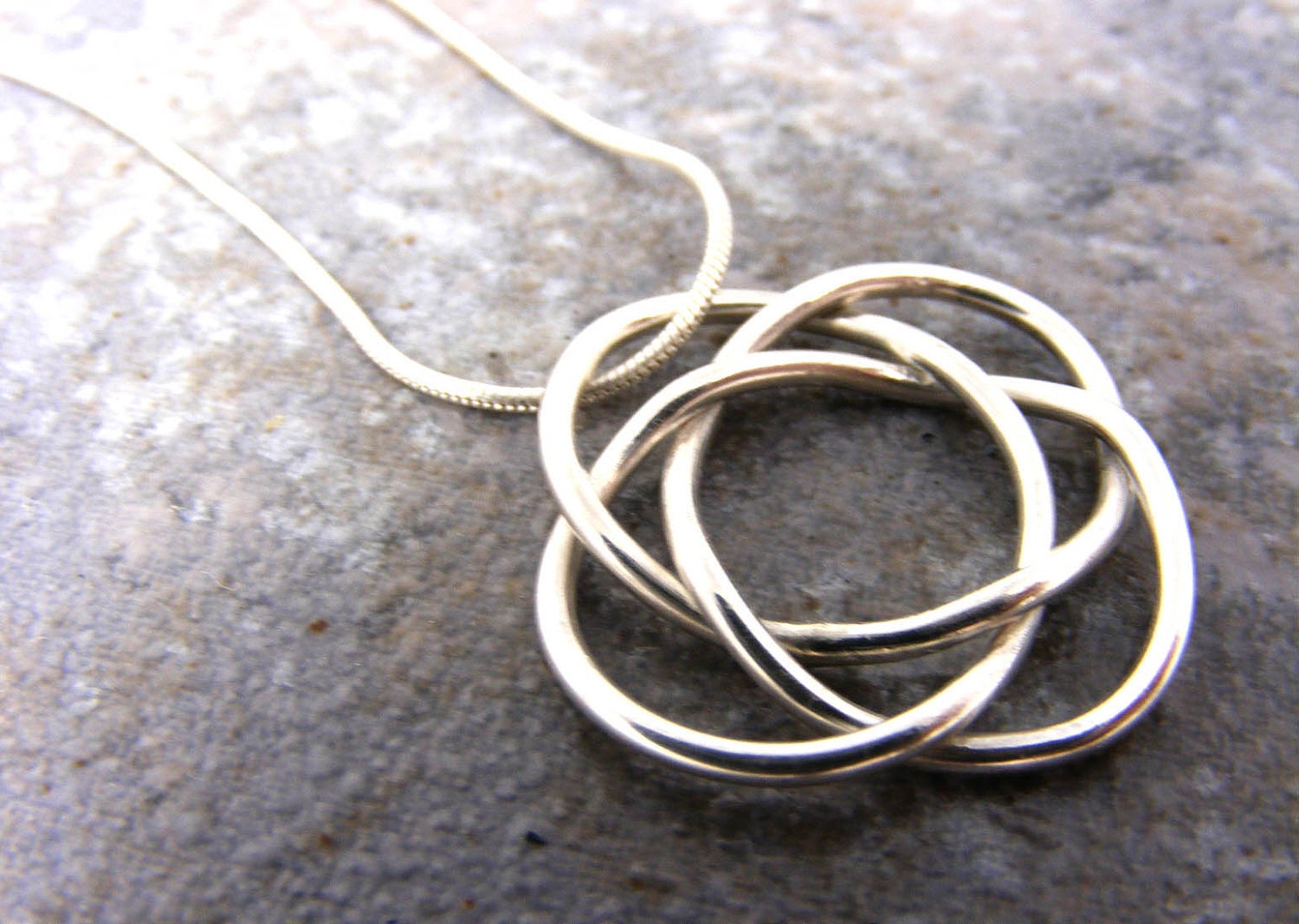 Pendant Only, Sterling Silver Celtic Knot Necklace Handmade, birthday, holiday, anniversary, wedding, gift