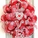 Oval Deco Mesh Wreath Valentine's Day