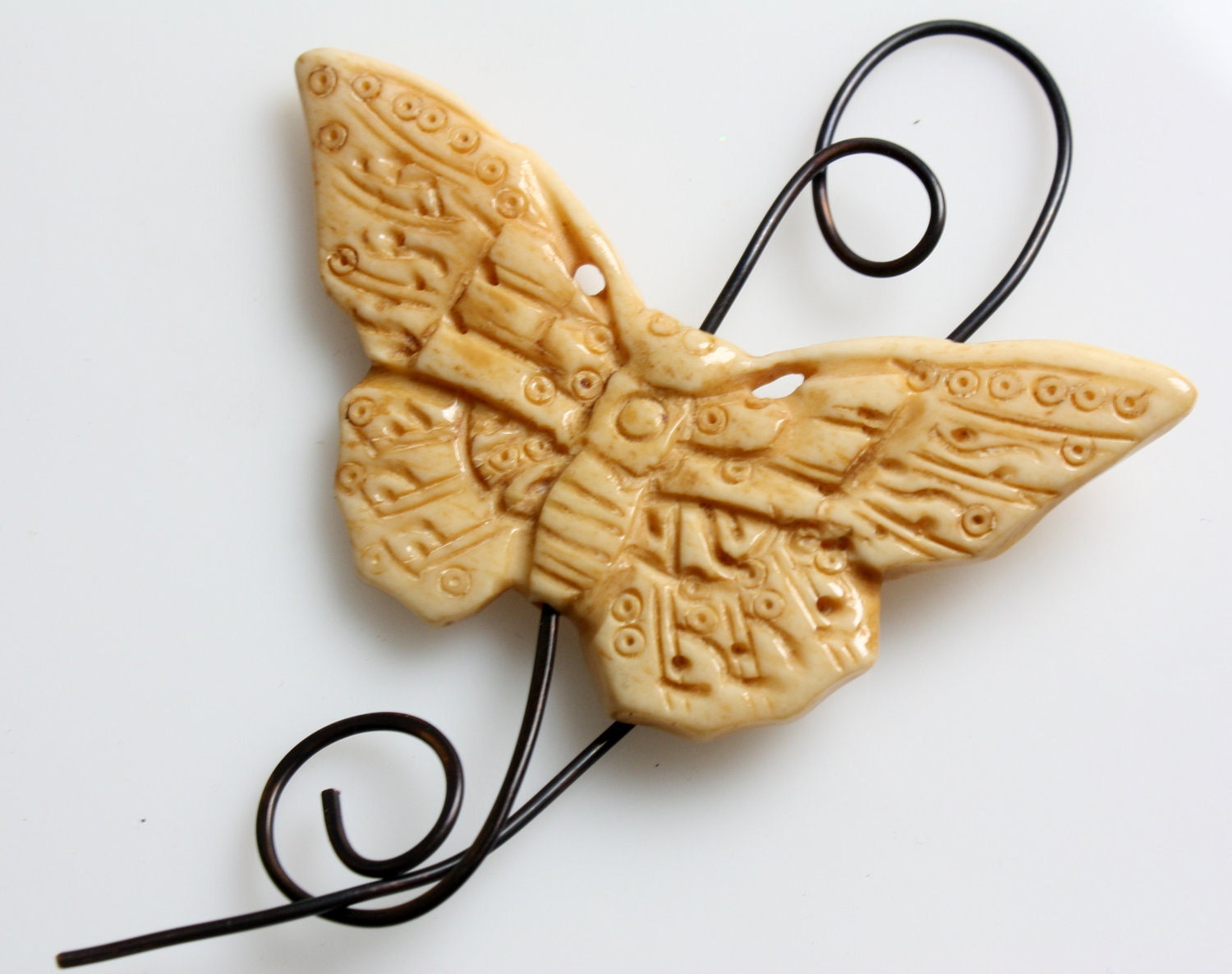 Butterfly Beaded Shawl Pin