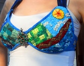 Wearable Art - Night and Day Halter Top - MooseCarolQuilts