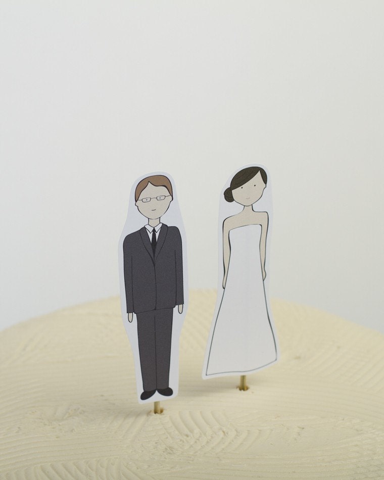 Bride and Groom Wedding Cake Topper