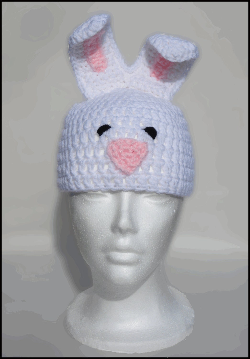 Crochet Pattern for Resale - Bunny Rabbit Hat