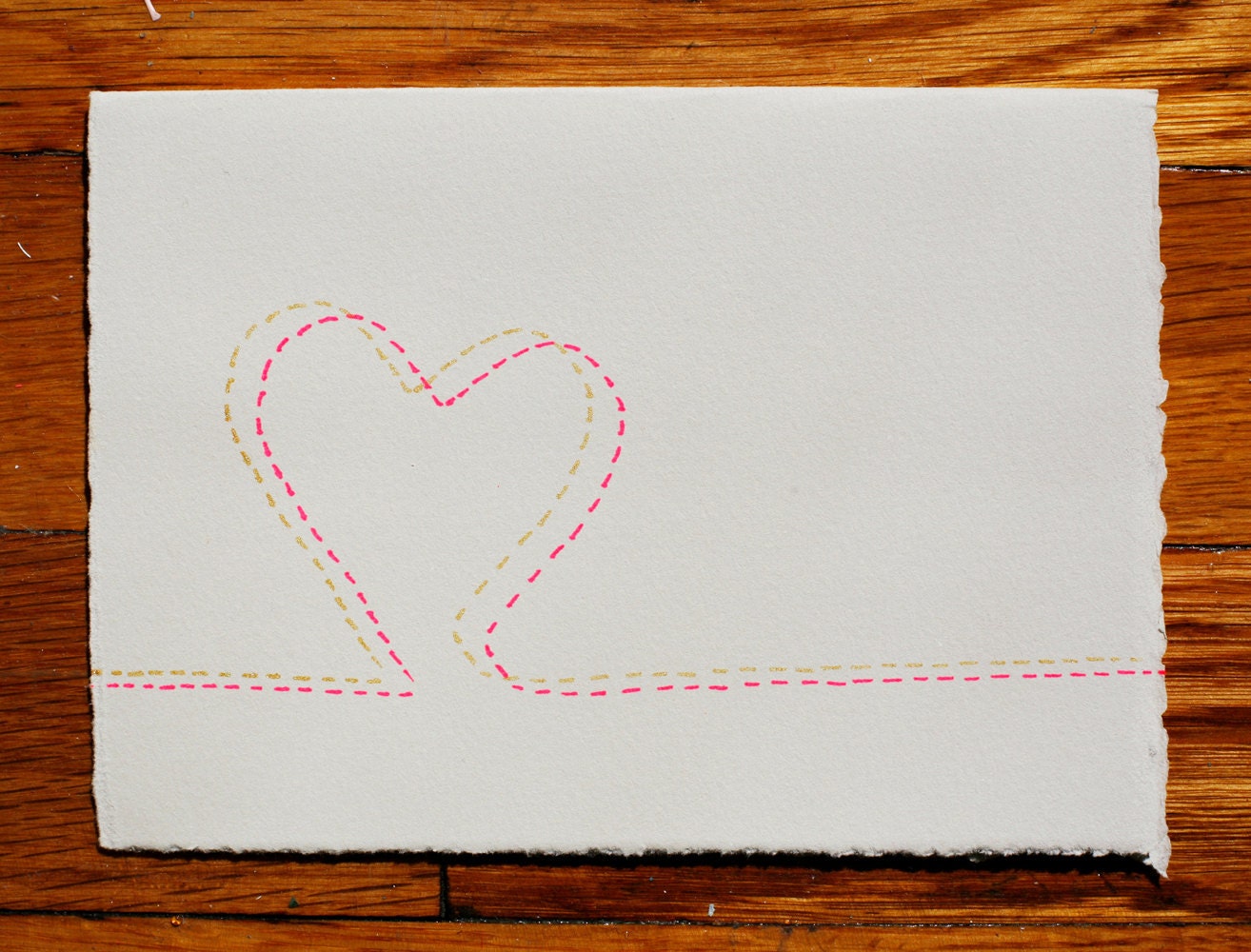 Heart Blank Greeting Card
