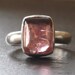 Handmade Ring Pink Tourmaline and Sterling - size 6