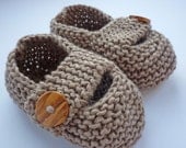 Knitting Pattern Baby Shoes with chunky strap KEELAN Instant Download