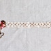 Lace Bracelet - White Lace red and pink glass beads - butterfly bracelet - bangle bracelet - romantic jewelry - blush - Mother's Day Gifts