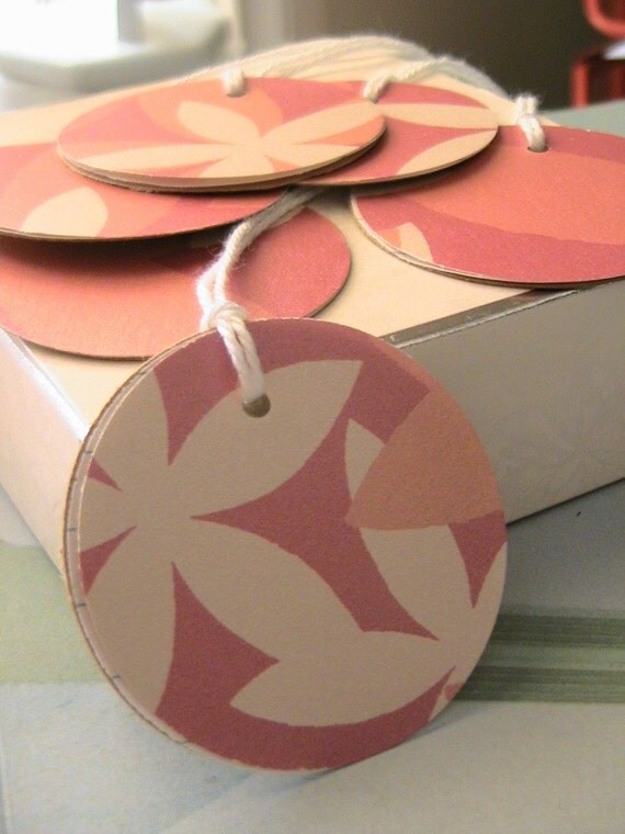 Tropical Tags x6 - Recycled Card