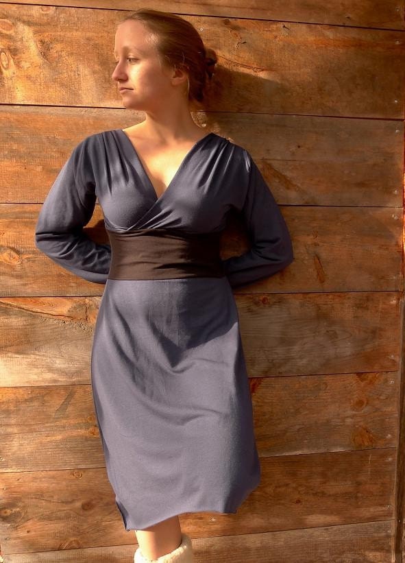 Lotus Dress - Long Sleeve (Soy or Bamboo Organic Cotton)