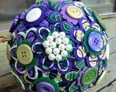 Custom Color Felt Button Pomander