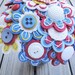 Custom Color Bridal Button Bouquet