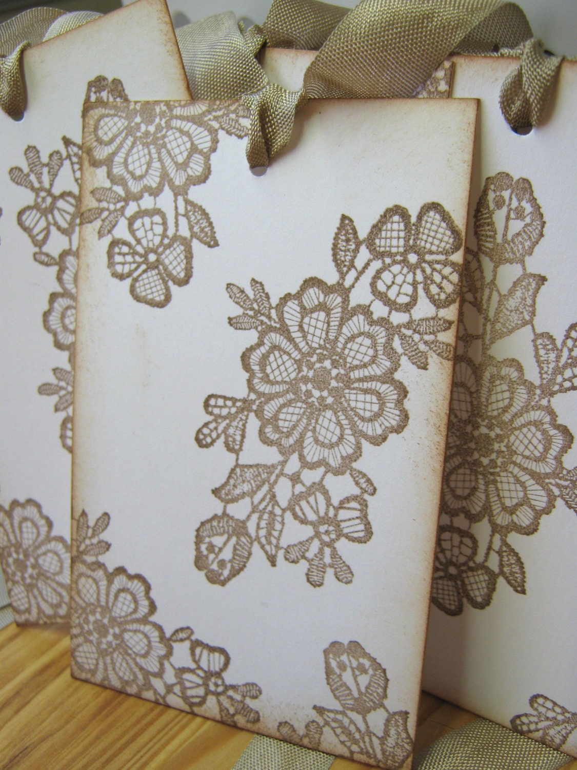 Romantic Vintage Style Lace Gift Tags