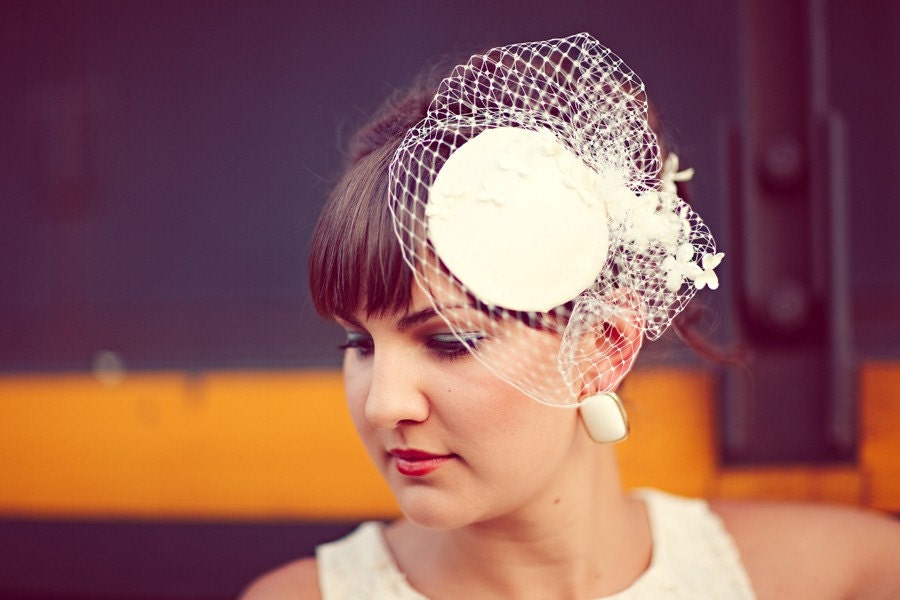 SALEHannah Cocktail Hat and Veil