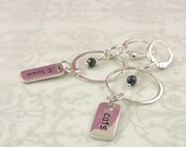 I Love Cats II leverback earrings, for cat lovers