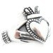 Claddagh Sterling Silver  Vintage Ring -  Size 8 - InVintageHeaven
