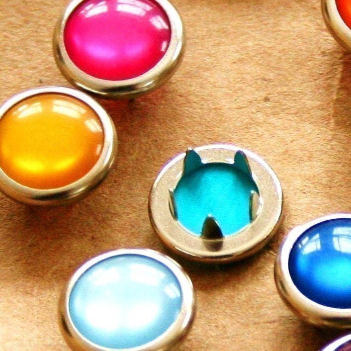 100 Cowgirl Snaps, Mix and Match Western Pearl Prong Snaps