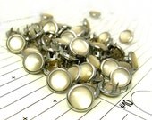 100 Cream Cowgirl Snaps Pearl Prong Western Snaps