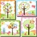 Owls Love Flowers Hair Clip BOW HOLDER Girls Bedroom Wall Art Decor