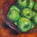 Destined for Pie - 18x18inch original oil daily still life painting by Rob Hazzard