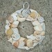 Shell Wreath - 4 1/4 inch - Natural Shell Wreath - Beach Home Decor - Shell Wall Hanging