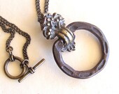 knocker - vintage drawer pull necklace