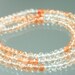 1/2 Strand AAA Oregon Sunstone Micro-Faceted Rondelles 4mm Beads
