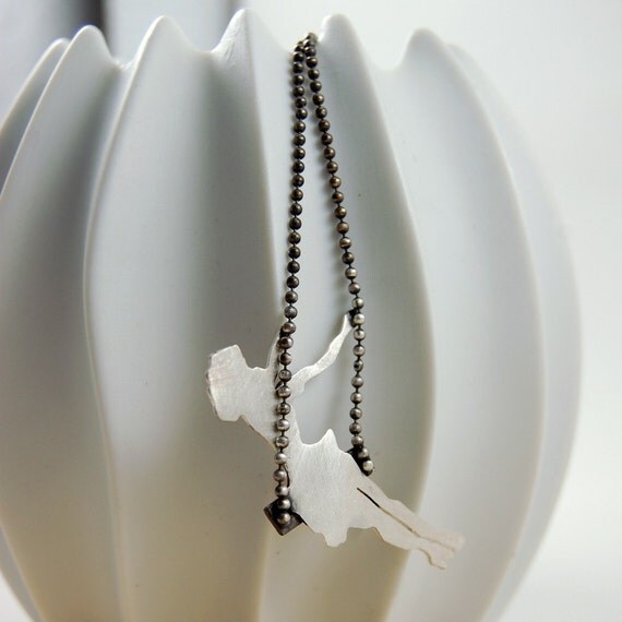 Sterling Silver Swinging Pinup Girl by Markhed