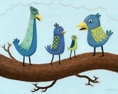 Fancy Birds 1 - Original Painting