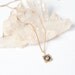 Framed Pyrite Necklace on on a 14k Gold Filled Chain